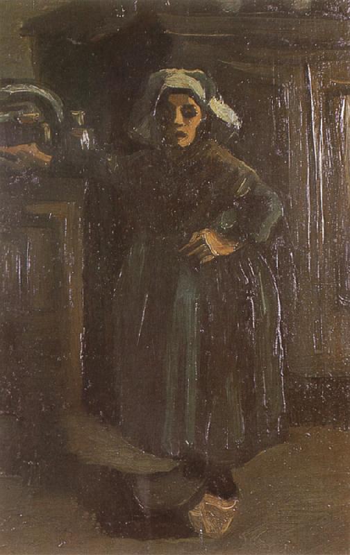 Vincent Van Gogh Peasant Woman Standing Indoors (nn04) France oil painting art